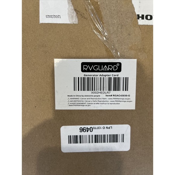 13 Inch 30 Amp to 50 Amp RV Generator Adapter Cord, 4-Prong L14-30P Locking Male - Picture 4 of 4